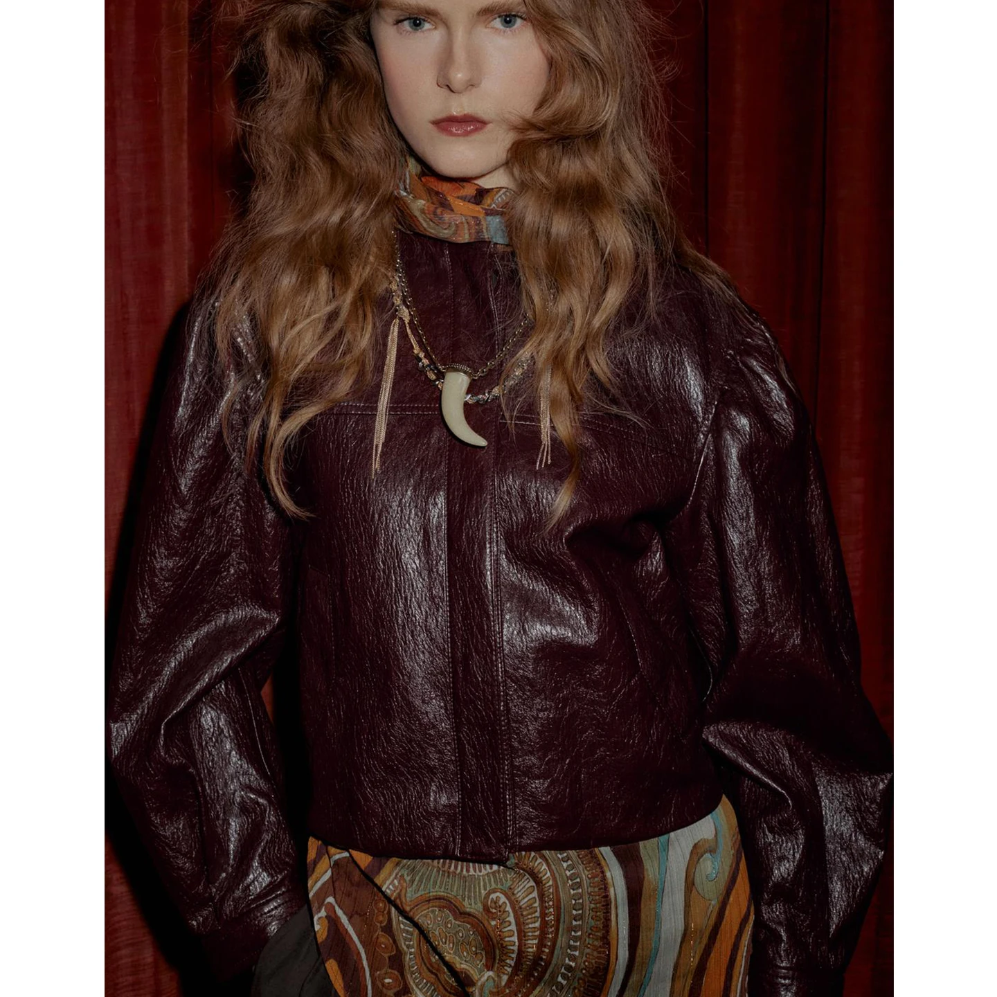 Inverno delle nuove donne lungo Sve rotondo Ne PU pelle pilota Jaet cappotto pulsante decorazione ort Sle signore Faion tuta sportiva