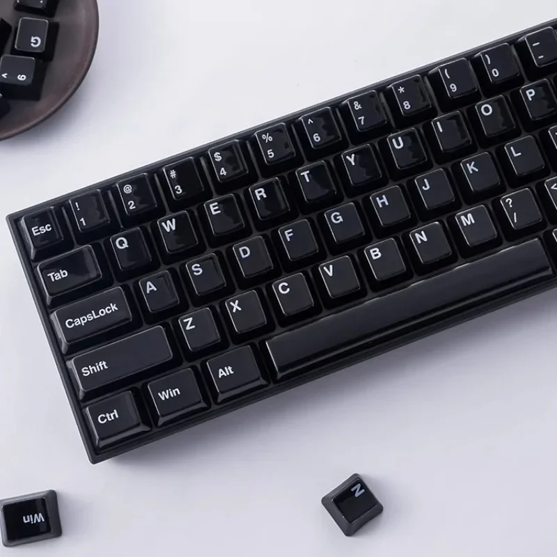 Imagem -02 - Teclado Mecânico Keycaps Cerâmica Esmalte Suave Jogos Uniforme Transmissão de Luz Original Altura Fábrica Novo