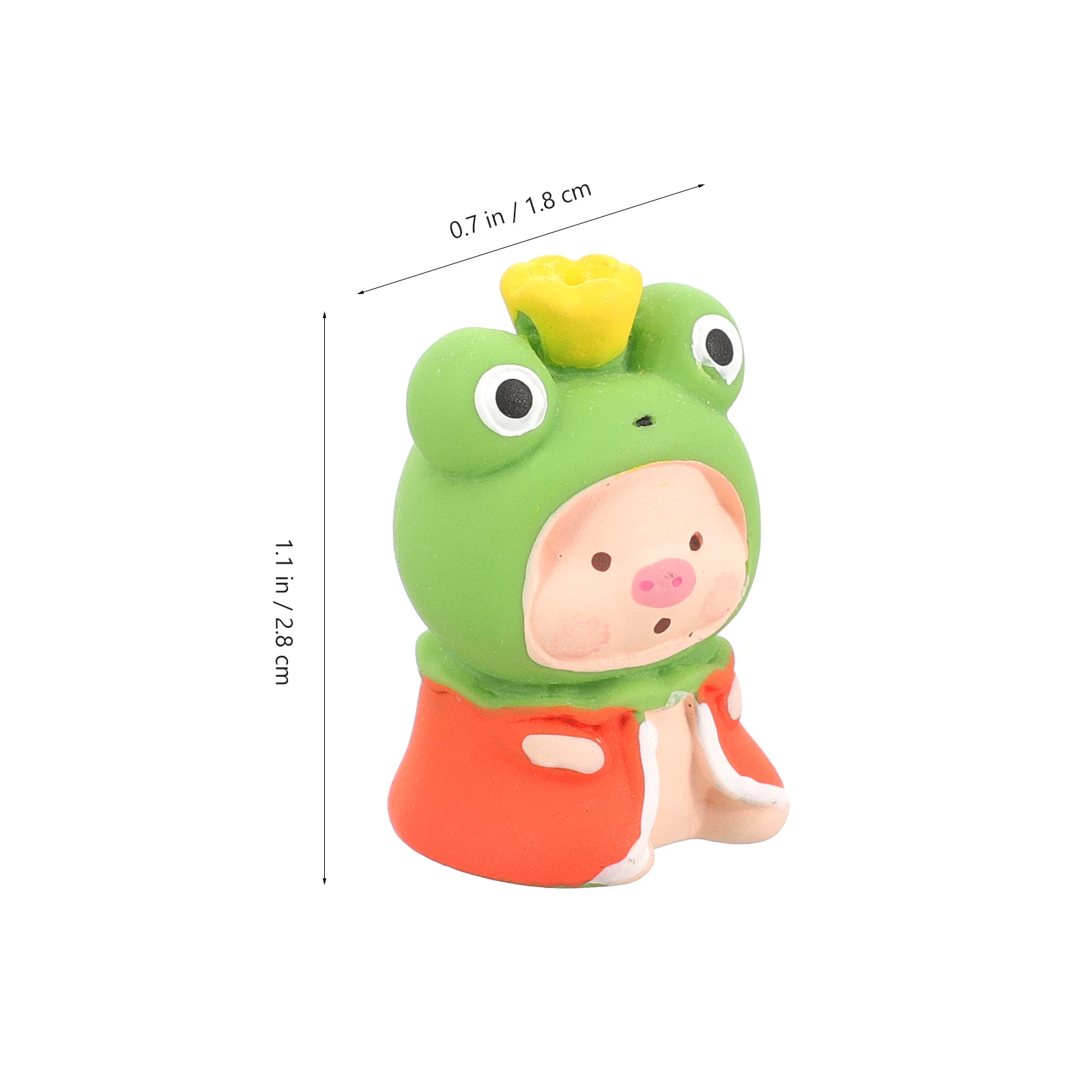 

10 Pcs Piggy Ornament Decoration Animal Figurine Resin Miniature Decorations