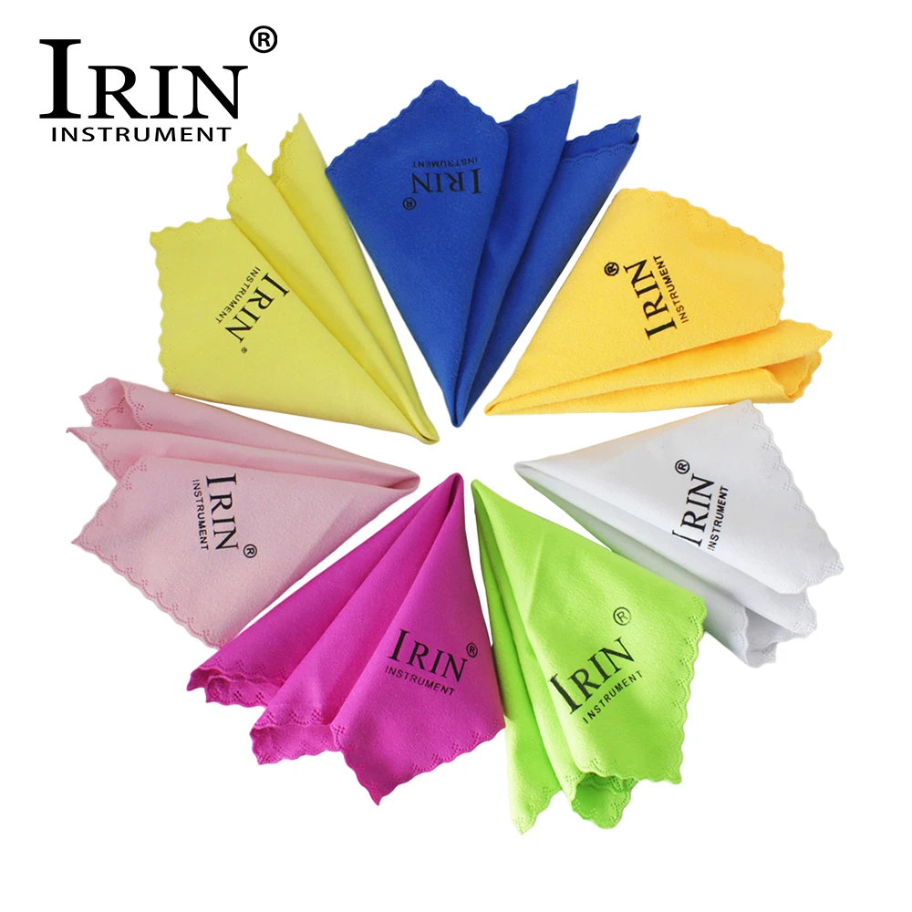 

IRIN 7 Pcs Microfiber Musical Instrument Cleaning Cloths for Guitar Piano Saxophone Flute Clarinet Trumpet Universal Accessories