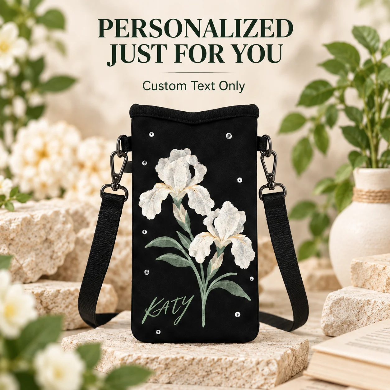 Custom Phone Bag Milk Silk EVA Personalized Crossbody Phone Bag for Travel Shopping Daily Outdoor Walking Women Shoulder Purse