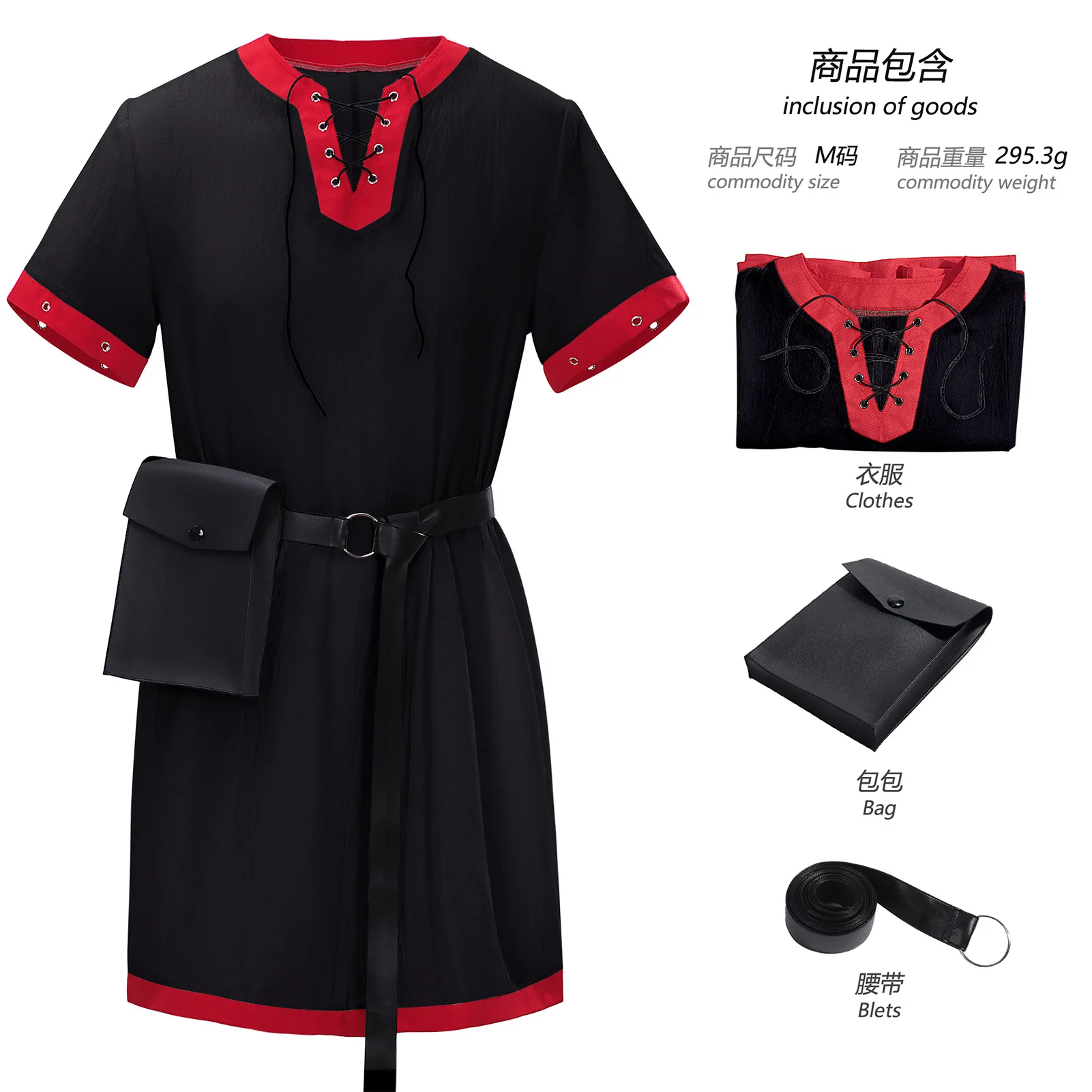 الرجال فرسان القرون الوسطى تأثيري هالوين زي رداء الملابس القمم تمبلار القراصنة الرجعية المحارب لعب الأدوار مجموعة للحزب كرنفال