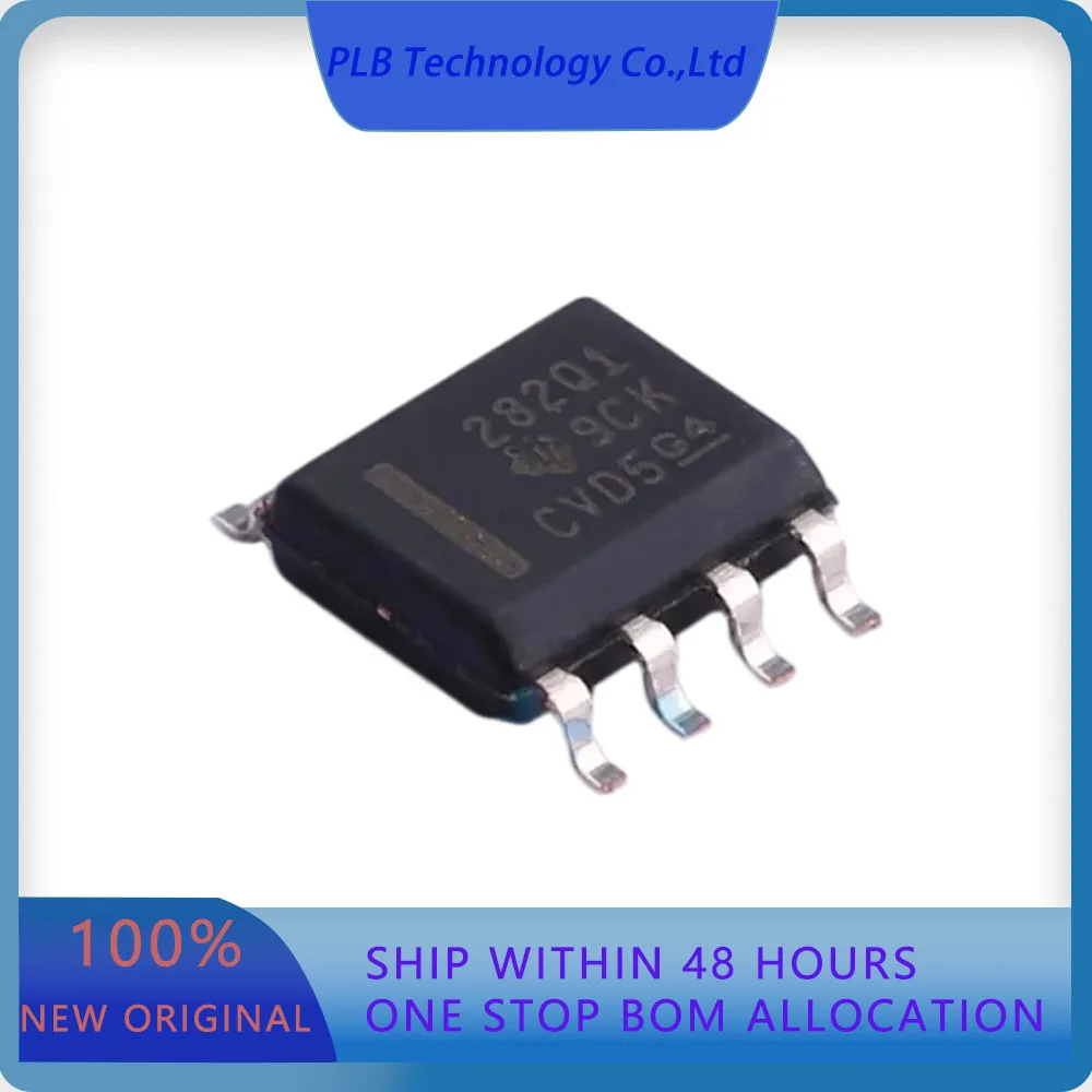 2PCS INA282AQDRQ1 INA282 50V/V -14V~80V 10kHz 1.0 SOIC-8 Current Sense Amplifiers  Original Stock