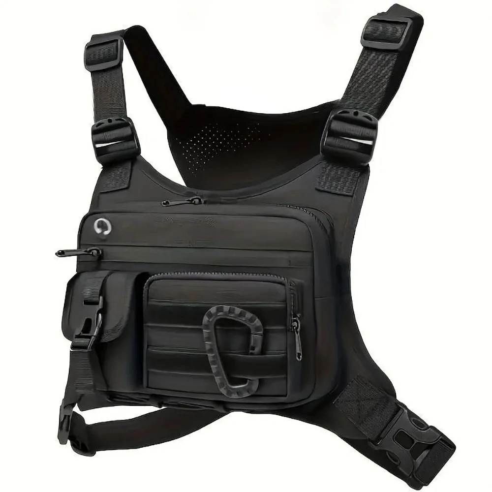 AliExpress NONE Tactical Chest Bag Lightweight EDC Outdoor Sports Chest Pack, Running Cycling Vest Rig, Phone Wallet Holder for Workouts Hiking