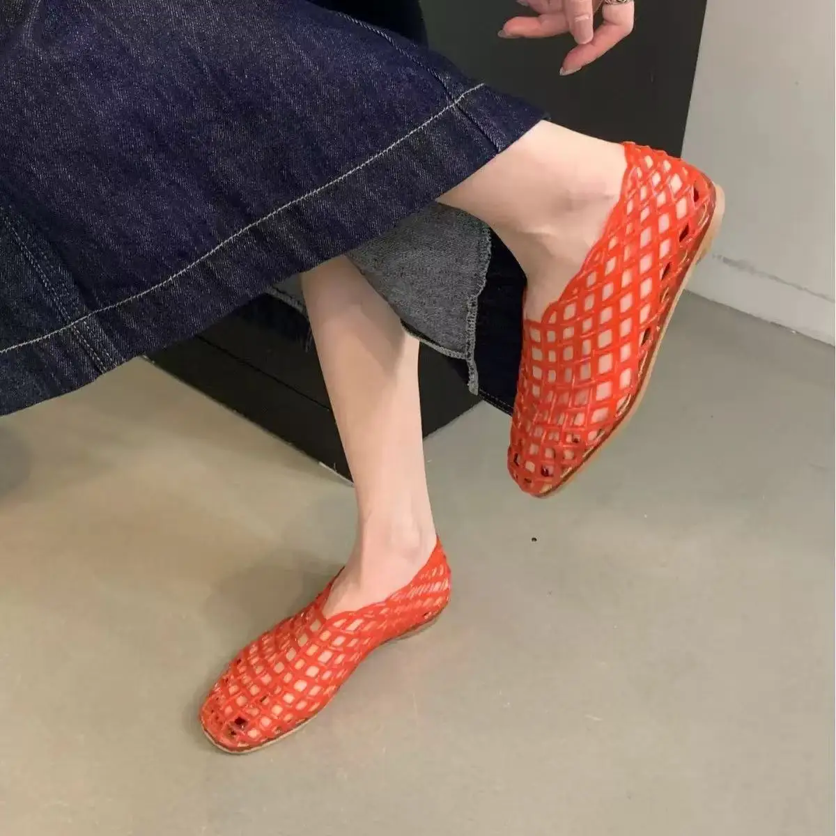 2026 Women's Sandals PVC Breathable Summer Outerwear Baotou Bag and Casual luxury brand Sandals view 6