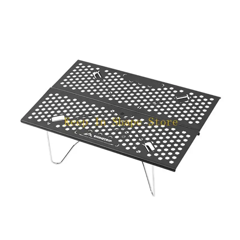 U1JC Aluminum Folding Camping Table for Meal Breaks and Carry Along Use