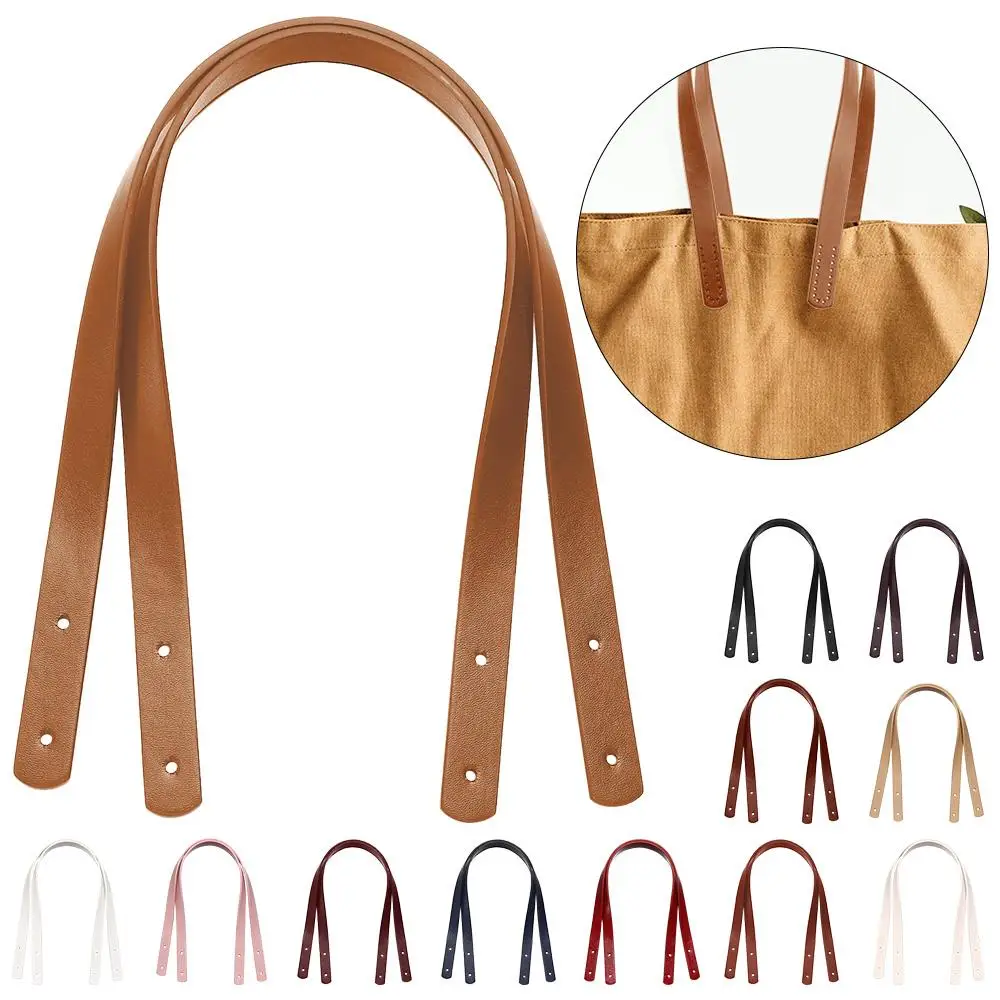 2Pcs New PU Leather Bag Accessories Handbag Band Handle Shoulder Bag Strap Bag Belt Detachable