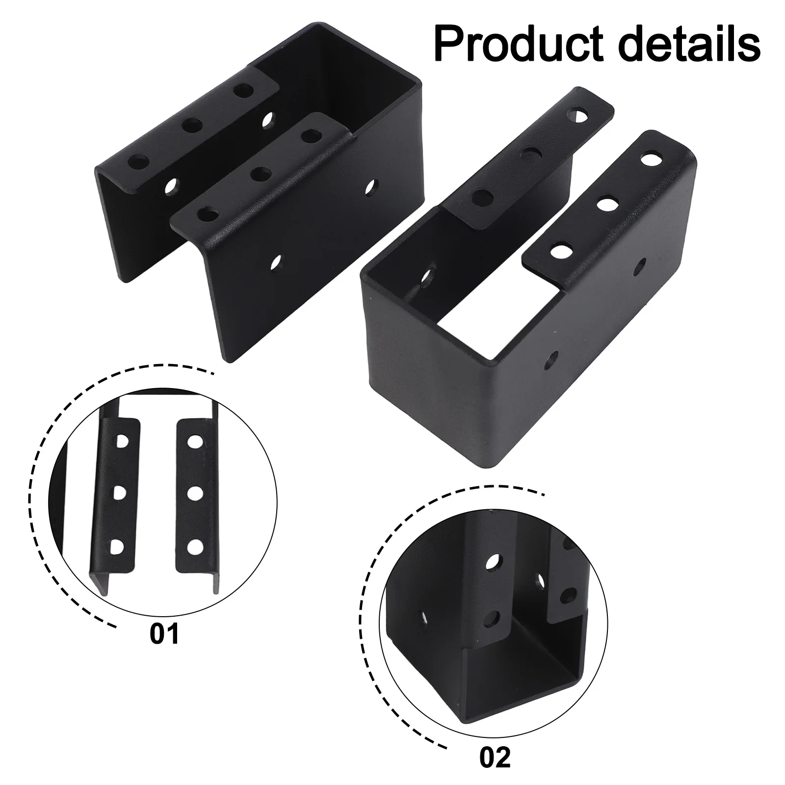 Construction Projects Beam Bracket Wood Hanger Easy Install for timber Connectors Beam Support 5.1x4.5x9.3 Cm Comprehensive