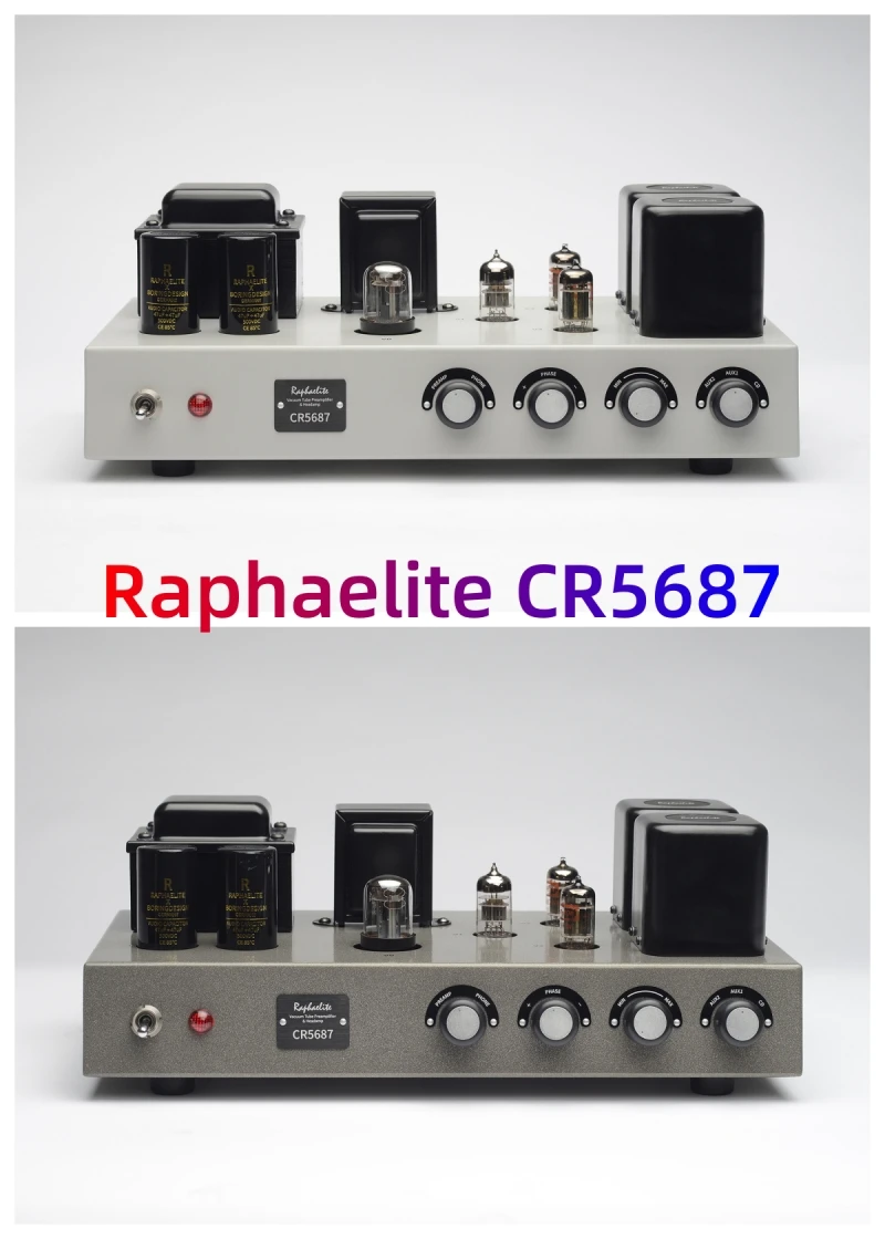 30W*2 Raphaelite CR5687 tube preamp + headphone amplifier HIFI amplifier 30W*2 6X5/6Z5*1 \12AX7/ECC83*1\5687*2