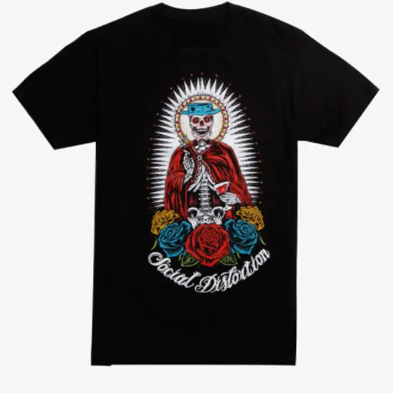 

Новая футболка SOCIAL DISTORTION Band ROSE, размеры от S до 4XL, черная DO171A