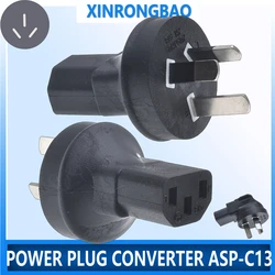 Australian Standard TO IEC320 C13 Power adapter,ASP male to IEC320 C13 female AC plug,Australia 3 pin to PDU/UPS conversion plug