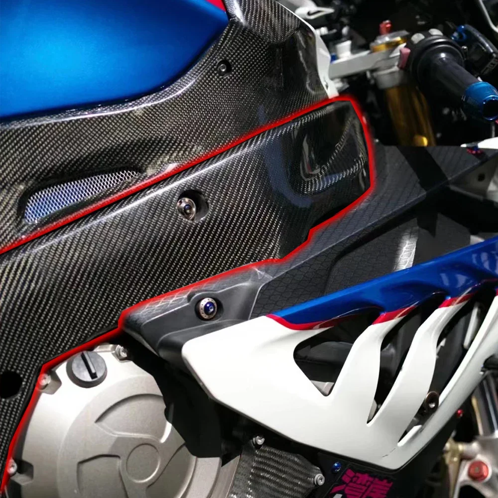 For BMW S1000R S1000RR S1000 RR 2009 2010 2011 2012 2013 2014 Motorcycle Frame Cover in  Carbon Fiber Protectors Guards Fairing