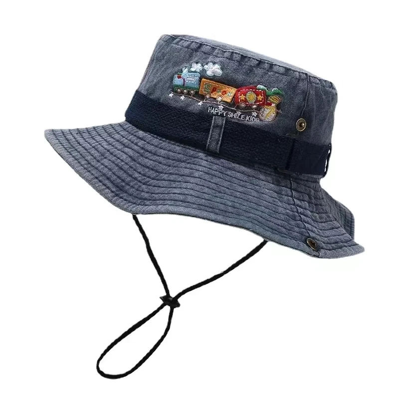 2023 New Bucket Hats Man Women Beach Anti-Sun Panama Mountaineering Travel Fisherman Hats Retro Print Summer Sun Hat Outdoor