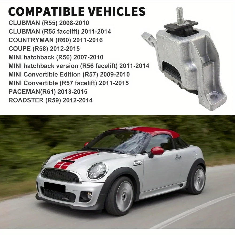 

Клей для крепления кронштейна правой стороны кузова (2007-2016) для Mini R55 R60 R58 R56 R57 R61 R59, замена # 22116778645