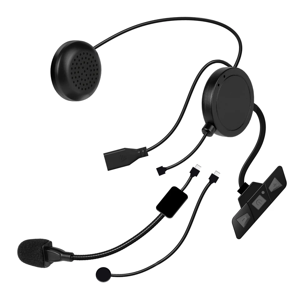 Bluetooth 5,2 Motorrad Helm Headset Drahtlose Freisprecheinrichtung Stereo Musik Player Moto Kopfhörer Noise Reduction Kopfhörer Mit Mikrofon