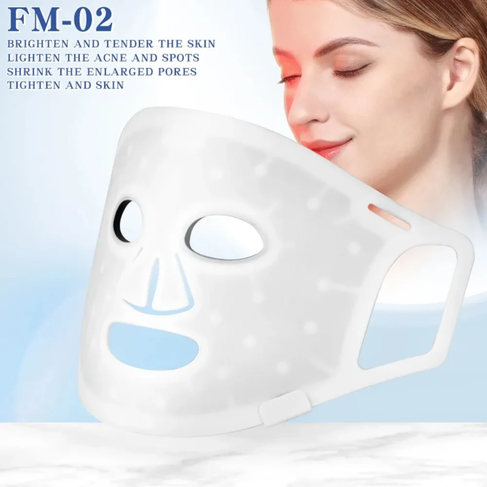 OEM Professional 4 Colors Flexible Led Phototherapy Beauty Mask PDT NIR Led Facial Machine Light Up Therapy Led Face Mask