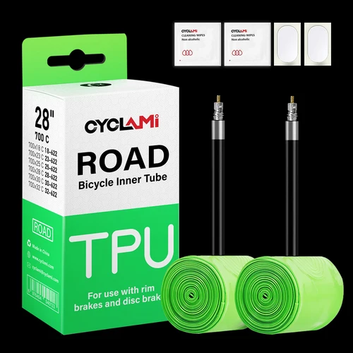Choice CYCLAMI Material TPU tubo interior de bicicleta ultraligero 700C 18 32 neumático de bicicleta de montaña de carretera 45 65 85 mm de longitud válvula francesa 30g