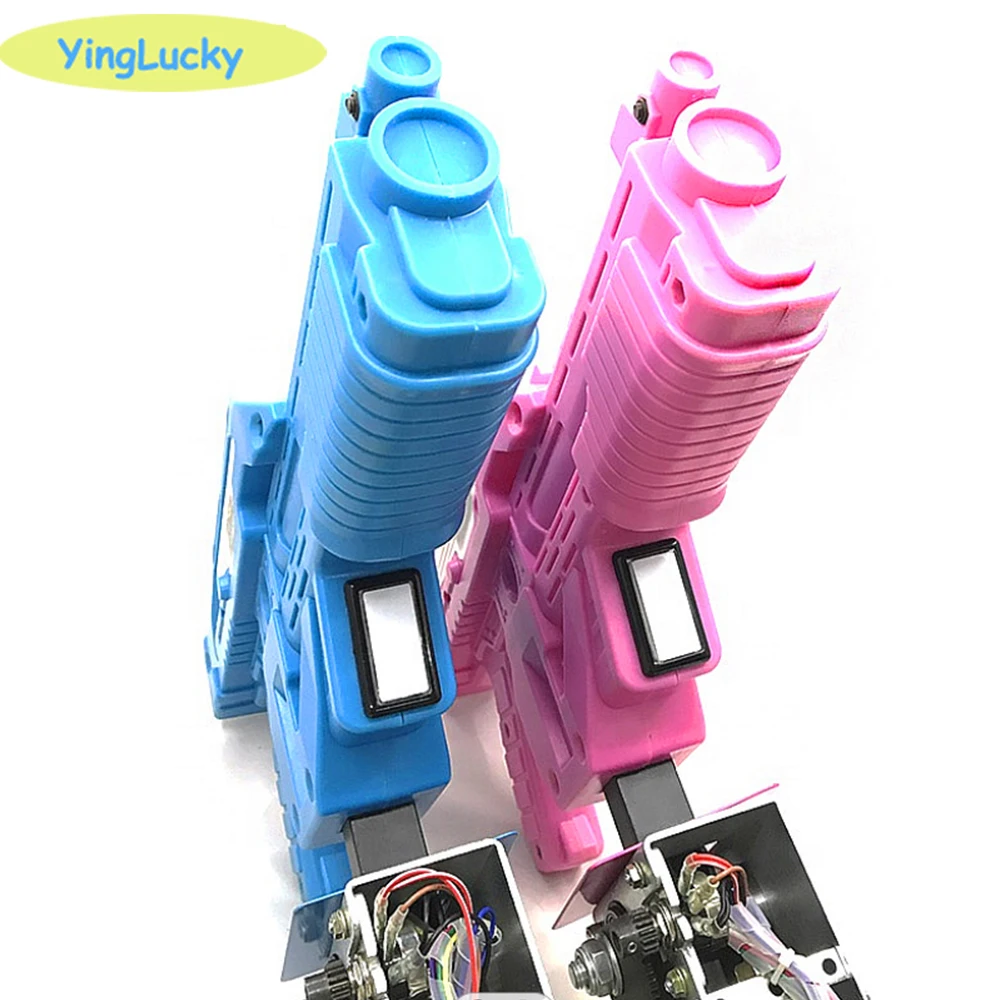 Arcade Solenoid Valve Gun Usb Connector Digital Vibration Firepower Aliens War Simulated Shoot Machinegun Game Pc Arcade Machine