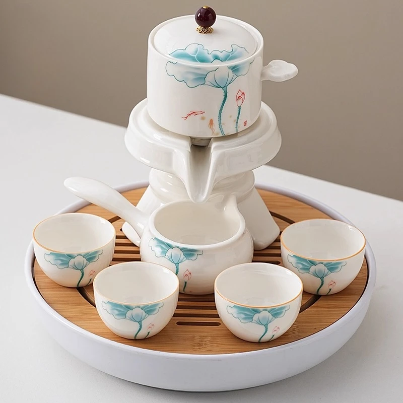

Tea set, household kung fu automatic, lazy tea making artifact