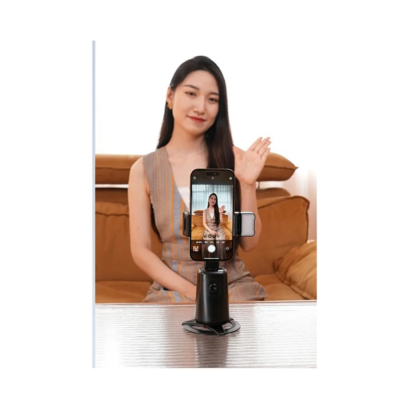 

AED5-Mobile Head Intelligent Ai Face Recognition Tracking 360° Live Streaming Follower Panoramic Single Side With Fill Light