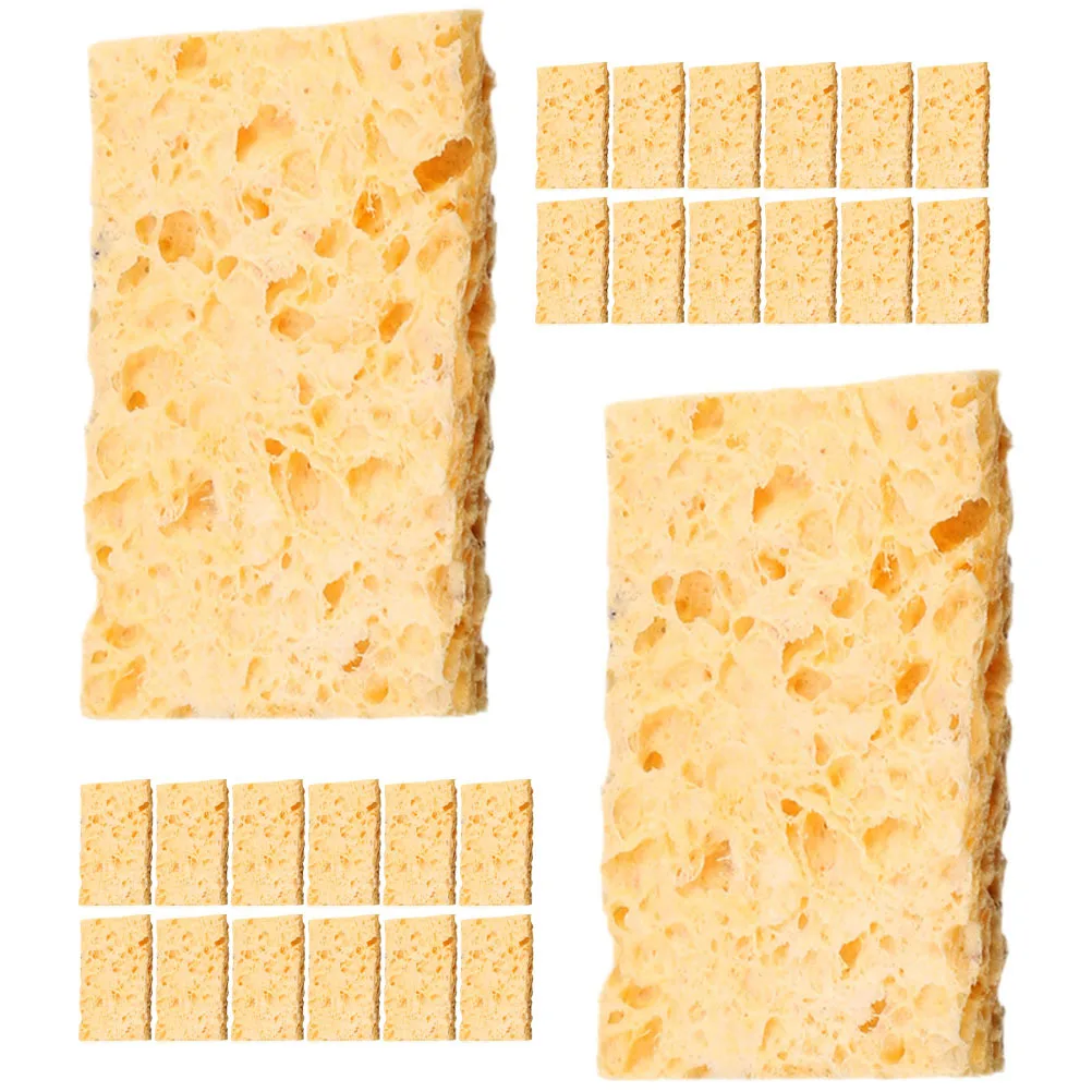 50 قطعة طرف لحام تنظيف طرف لحام تنظيف الإسفنج مقاومة درجات الحرارة العالية قابلة لإعادة الاستخدام لأدوات طرف لحام الإلكترونيات