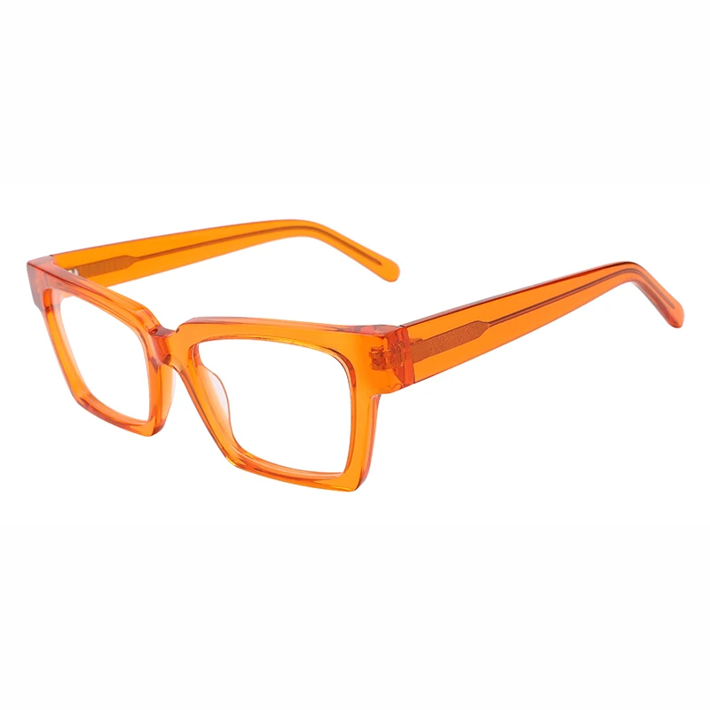 

Kirka Unisex Eyewear Acetate Classic Rectangle Frame Optical Glasses Laminating Colors Temple Tips Design Glasses WD1573