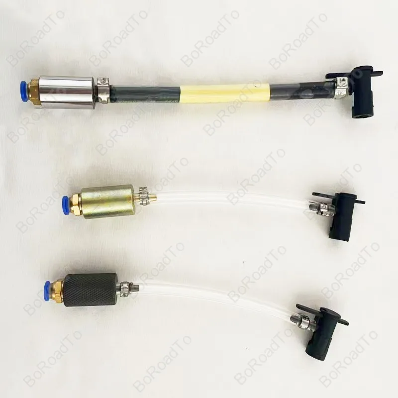 10bars Pressure Piezo Diesel Injector Test Oil Return Check Valve Booster Valve with Tube Quick Connect Joint for Bosch Siemens