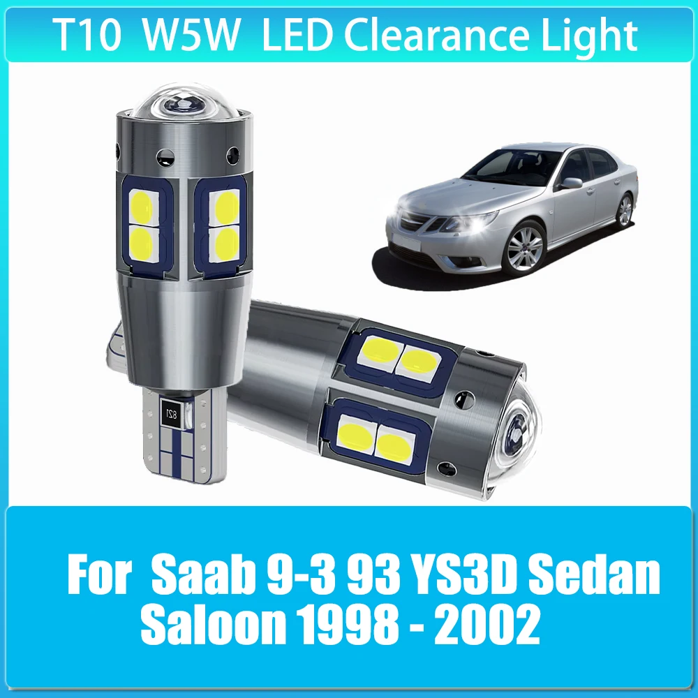 

2pcs LED Clearance Light Parking Bulb Lamp W5W T10 194 5W5 Canbus for Saab 9-3 93 YS3D Sedan Saloon 1998 1999 2000 2001 2002