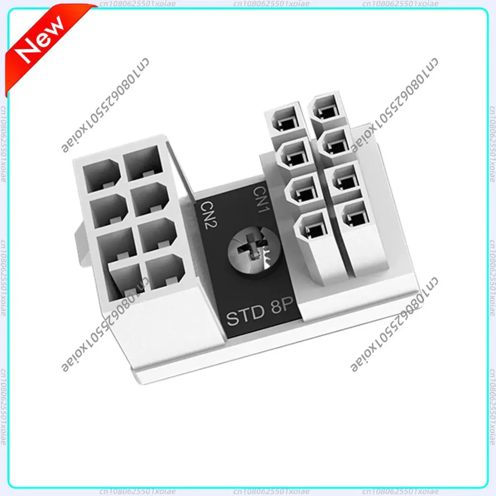 ATX 8 Pin Female To 8 Pin Male Angled Power Adapter Replacement Angled Turning Connectors Computer Parts for Video Card