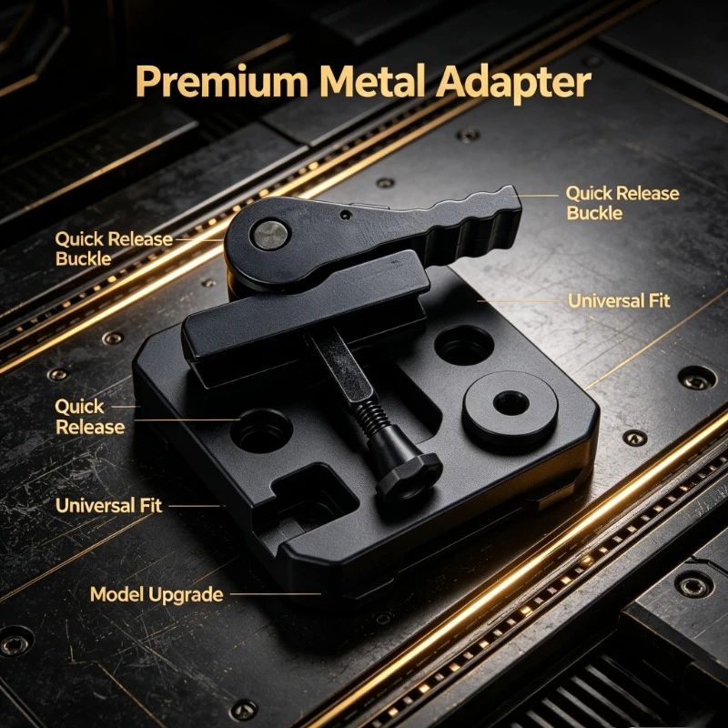 1. Picatinny Rail Riser Base Connector, Quick Detach Buckle Component for Hobby Model Hand‑make Decoration