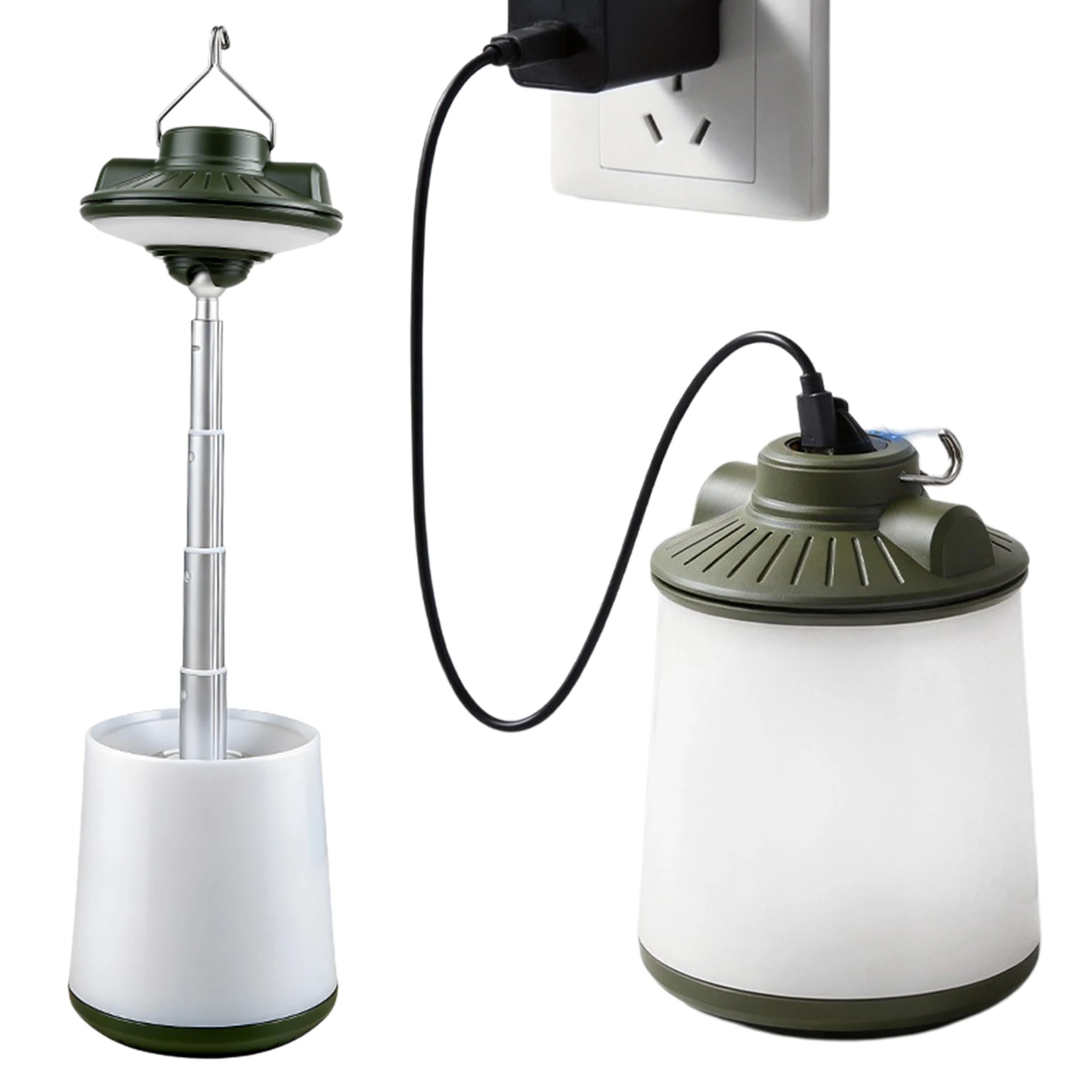 LED Retractable RGB Ambient Lights Adjustable Telescopic Emergency Tents Lantern USB-C Charging for Indoor Emergency Lighting