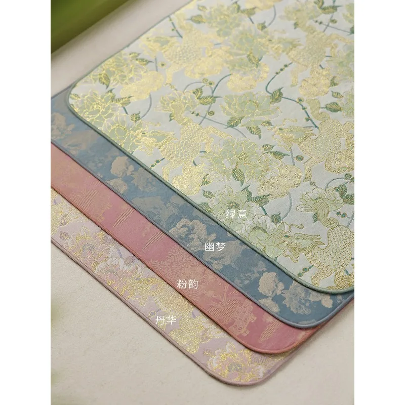 Brocade velvet felt, ink-holding practical felt pad, table mat calligraphy and painting brocade felt