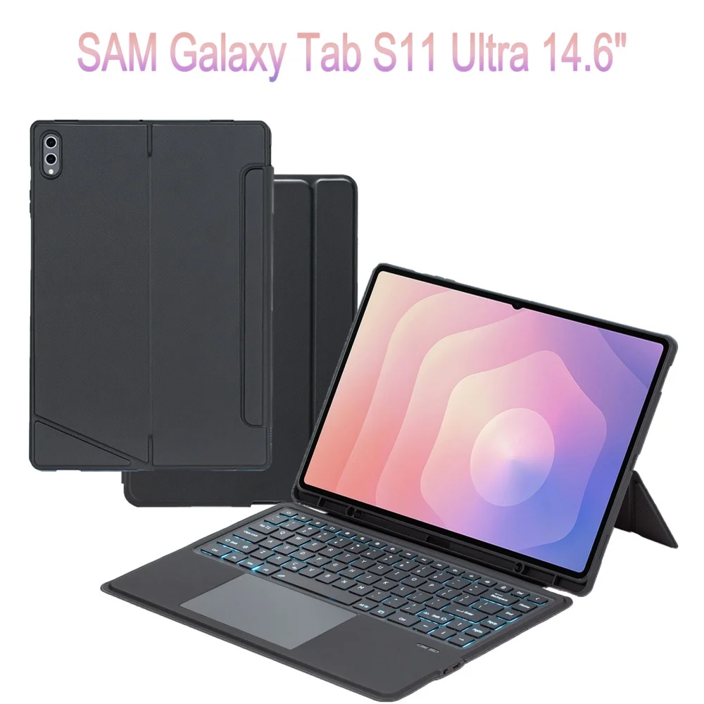 

Touchpad Keyboard For Samsung Galaxy Tab S11 Ultra 14.6" Teclado Case For Tab S11 ultra 14.6 2025 SM-X930 X936 Magic Keyboards