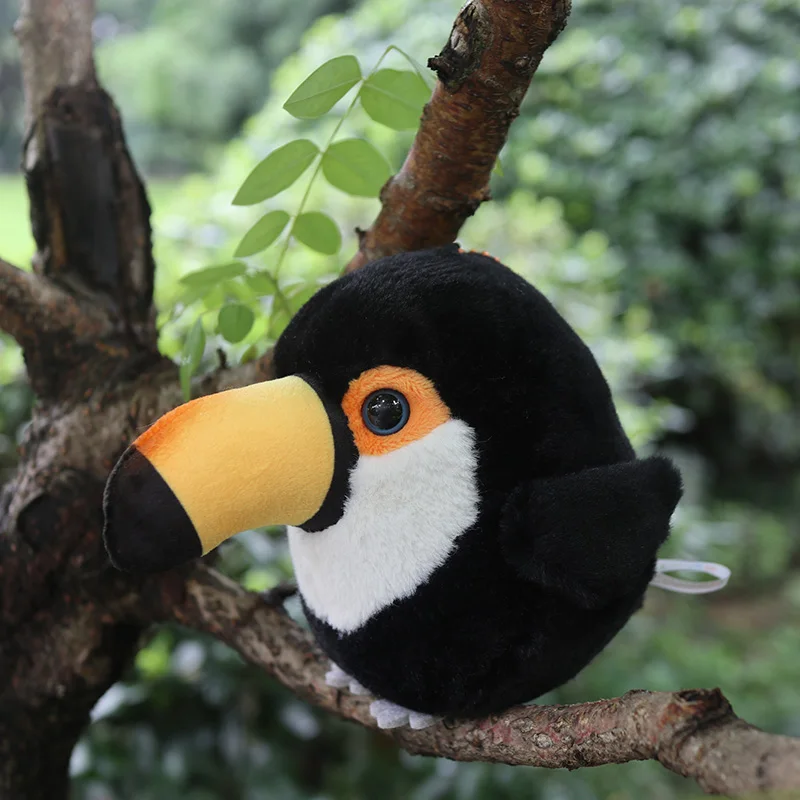 10cm Hohe Kleine Runde Toucan Plüsch Spielzeug Weiche Echt Leben Toucans Vogel Stofftier Spielzeug Weihnachten Geschenke Für Kinder