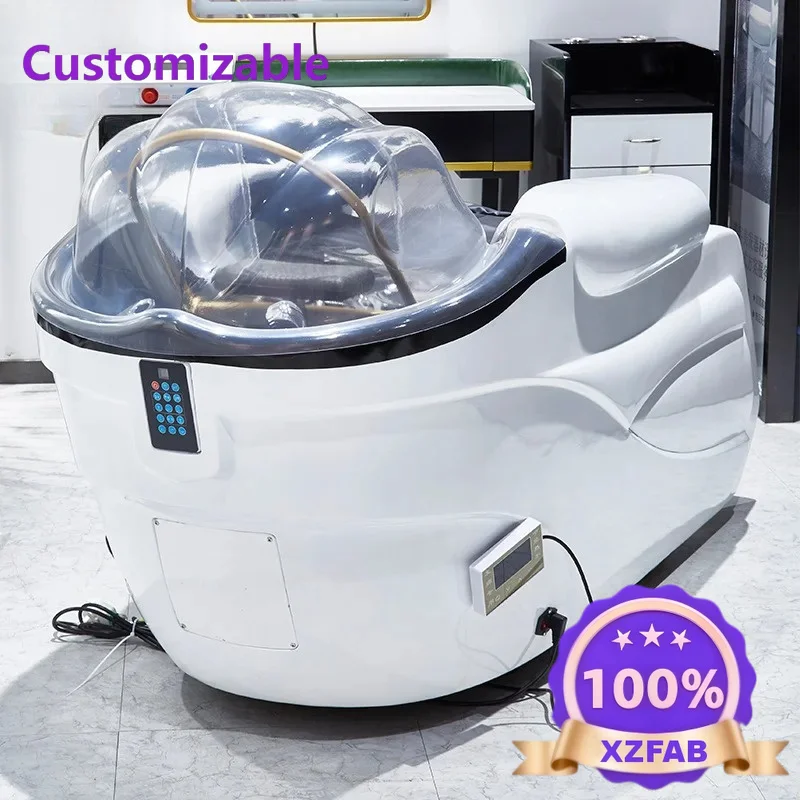 Factory Direct 2026 Intelligent full body massage shampoo bed Hair salon Energy-saving electric shampoo bed Hair fumigation head
