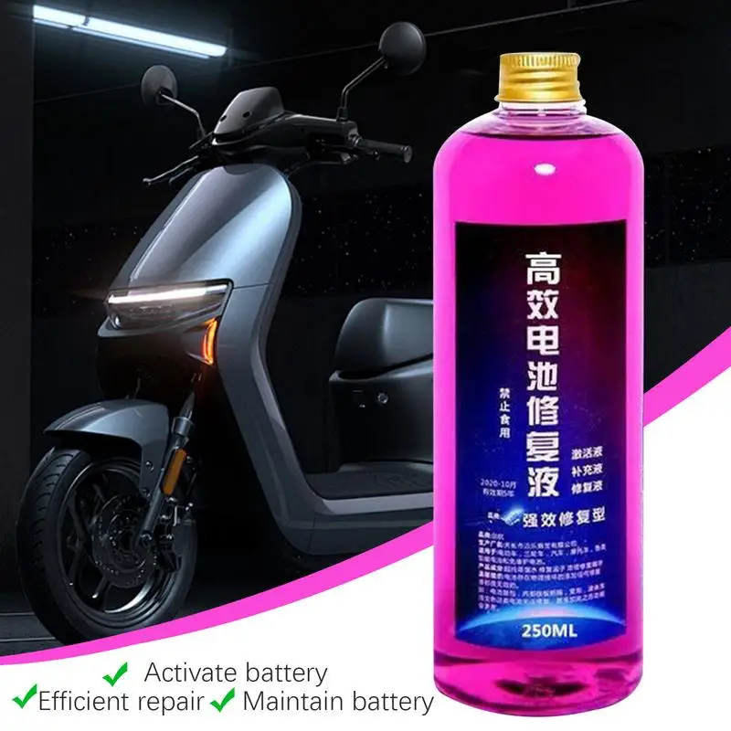 Battery Repair Fluid 250ml Safe Effective Battery Restore Liquid Repair Liquid Solution Extends Battery Life for Truck Car