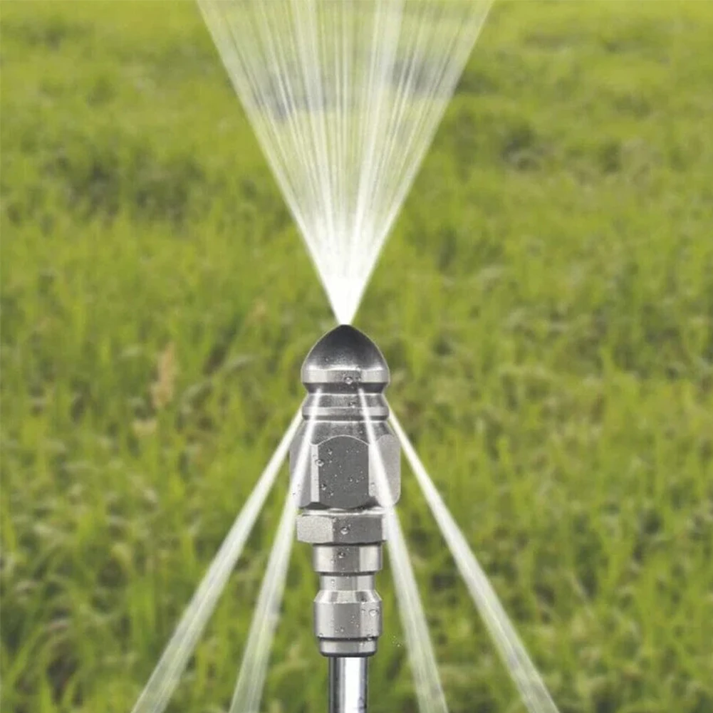 

2 шт., насадка для мойки высокого давления, канализационная насадка из нержавеющей стали, 1/4 дюйма, насадка для сливного шланга давления для тяжелых грязных условий эксплуатации