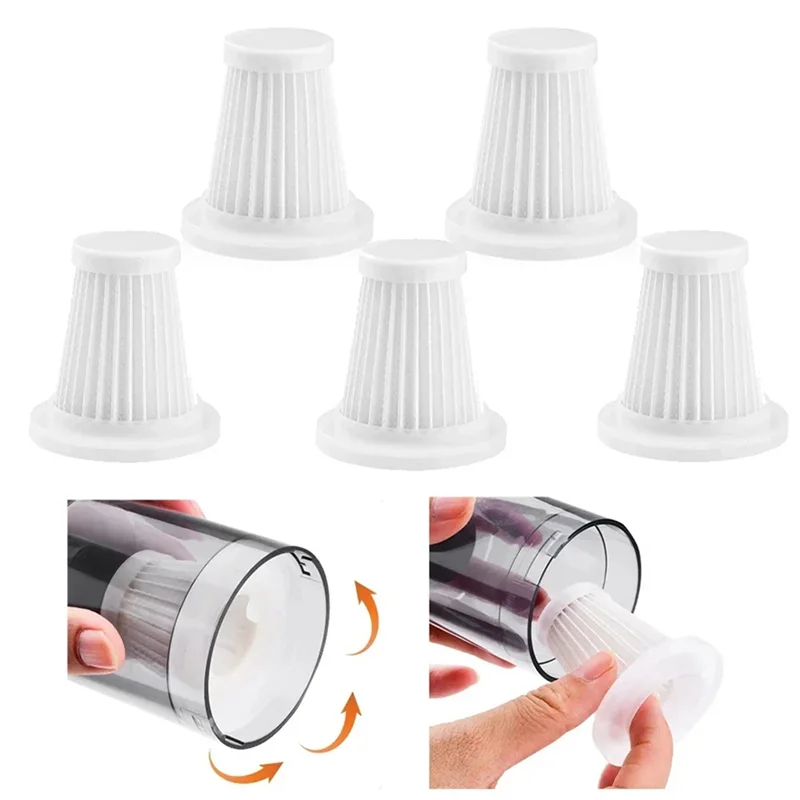 Car Vacuum Cleaner Filters 10 PCS Reusable Washable Vacuum Cleaner Handheld Vacuum Cleaner Tool Filter Replacement Accessories-Y