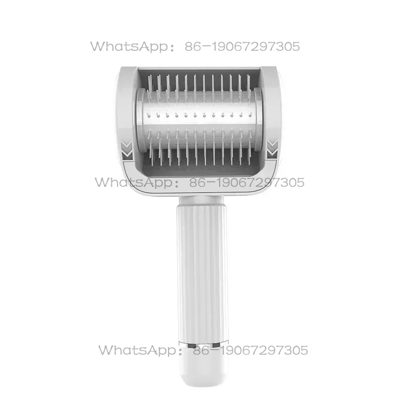 Electric Pet Hair Removal Comb with Two-speed Rechargeable Model  Combing and Massage Functions