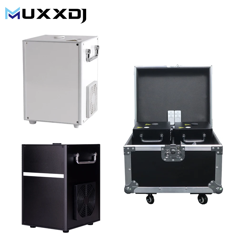 MUXXDJ Flight Case 900W Cold Spark Machine With Remote Control for Party Wedding Club