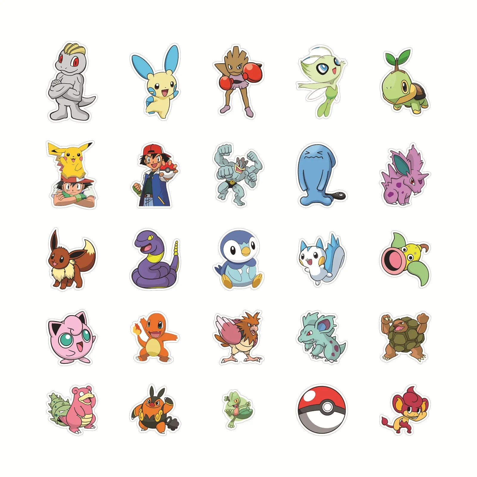 100pcs Pokemon Anime Stickers Notebook Guitar Skateboard Waterproof Phone Case Cute Laptop Skin Kawaii Pikachu Sticker Pack