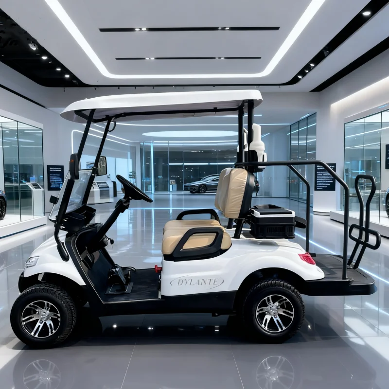 High Quality 2-Seater Electric Golf Cart 5000w Motor Off-Road Golf Cart With Caddy Behind 48V 72V Electric Golf Cart