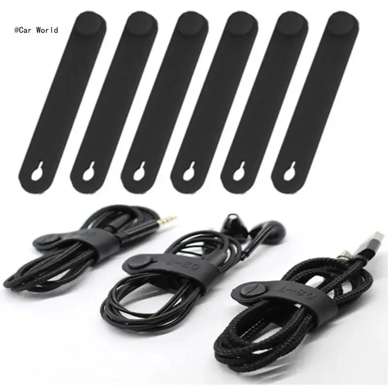 

6XDB 1Pc/5Pcs/6Pcs Motorcycle Power Cord Tie Securing Cable Wiring Harness Tie