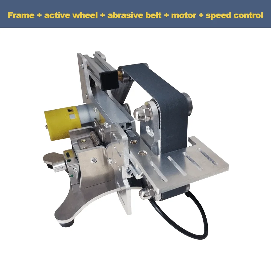 Multi-Function Mini Micro Sander Grinding Electric Small Belt Sander DIY Benchtop Stand Home Knife Sharpening Machine 533x30mm