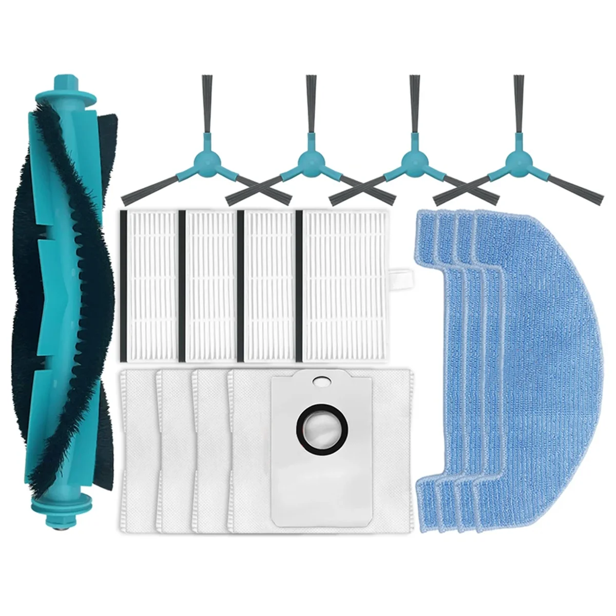 สําหรับ Cecotec Conga 2499 Ultra Home Titanium ขั้นสูง/Avel SmartGyro R80 หลักแปรงด้านข้าง Mop กรองฝุ่นกระเป๋า