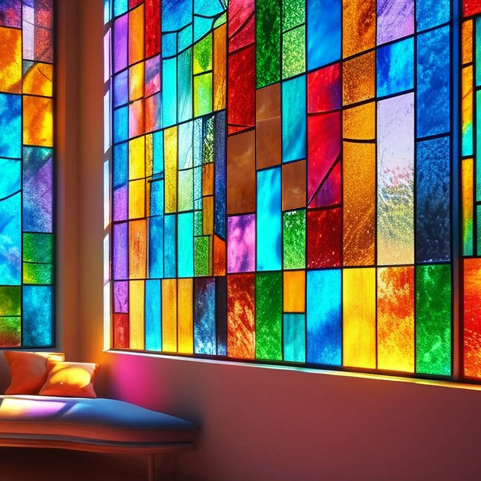 

10Pcs Small Glass Crafts Tiles Stained Glass Material for Murals Mosaics Elegant Illumination Church Art Projects DIY Kit