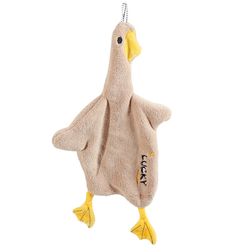 

Cartoon Animal Lovely Duck Wipe Towel Absorbent Hanging Wash Hands Towel Handkerchief Wipe Clean Cloth