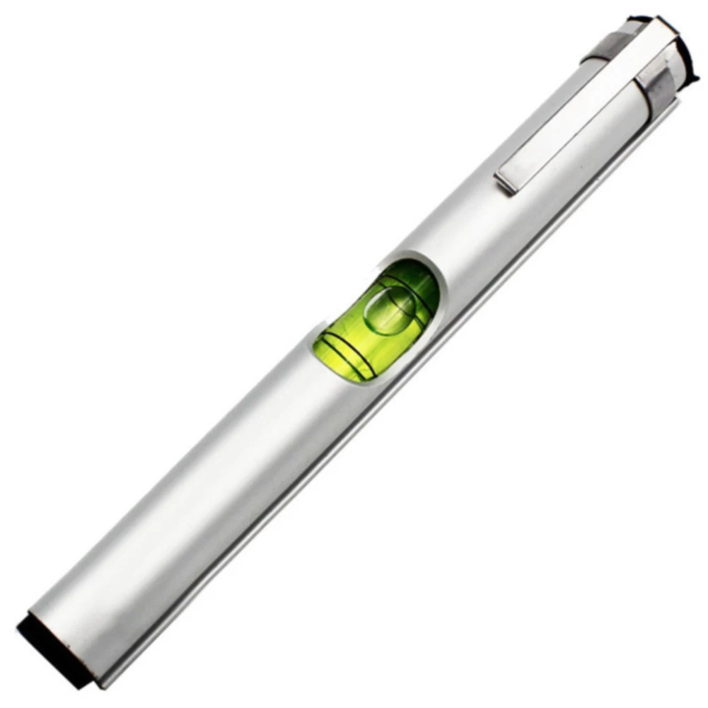 Aluminum Lightweight Portable Pen Shape Hand Tool Spirit Level Mini With Magnetic Screwdriver Multifunctional Bubble Easy Apply