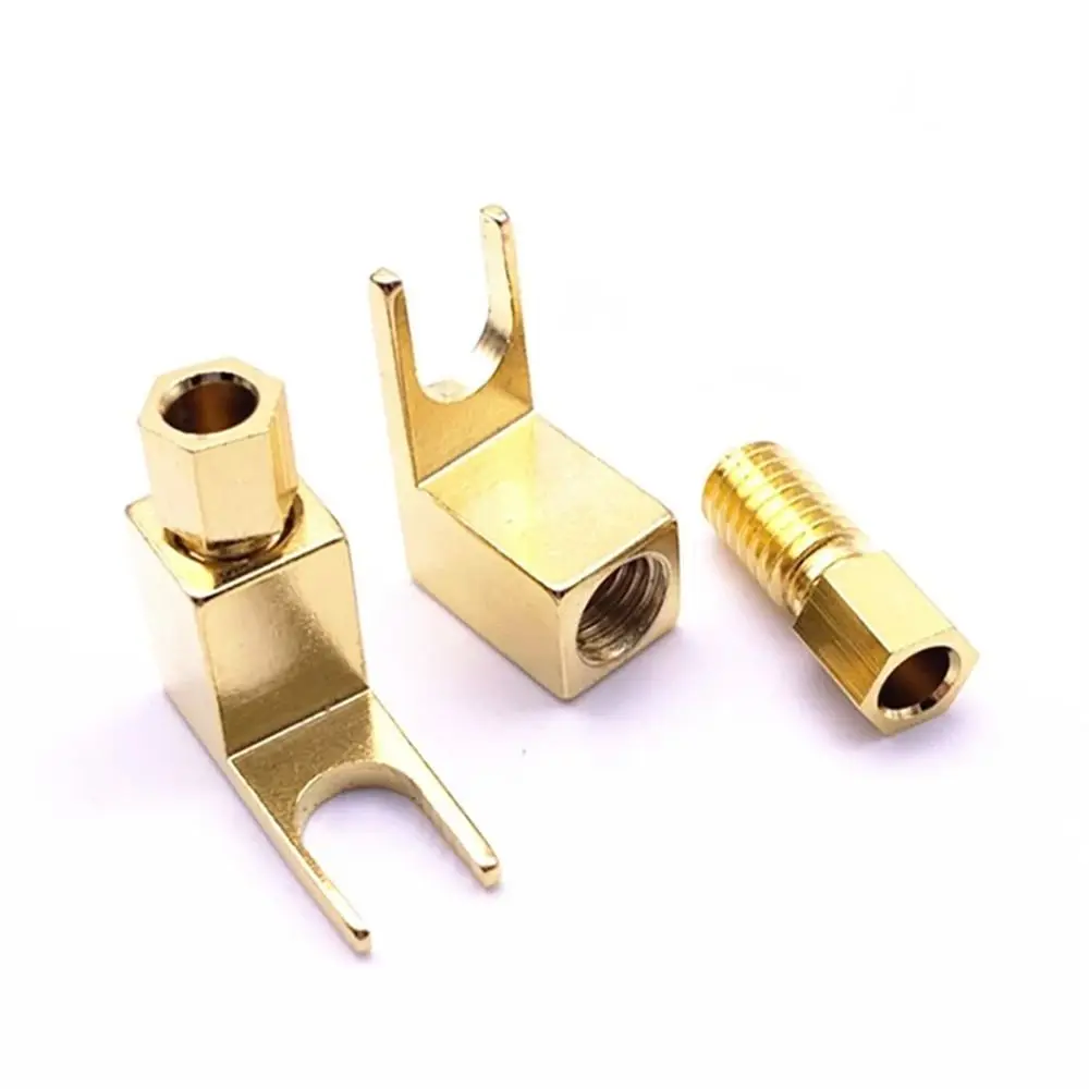 

Spade Adapter Cable Connector Adapter Plugs Y Type Speaker Connector Plug U Spade Connector Spade Plug Banana to Spade Adapte