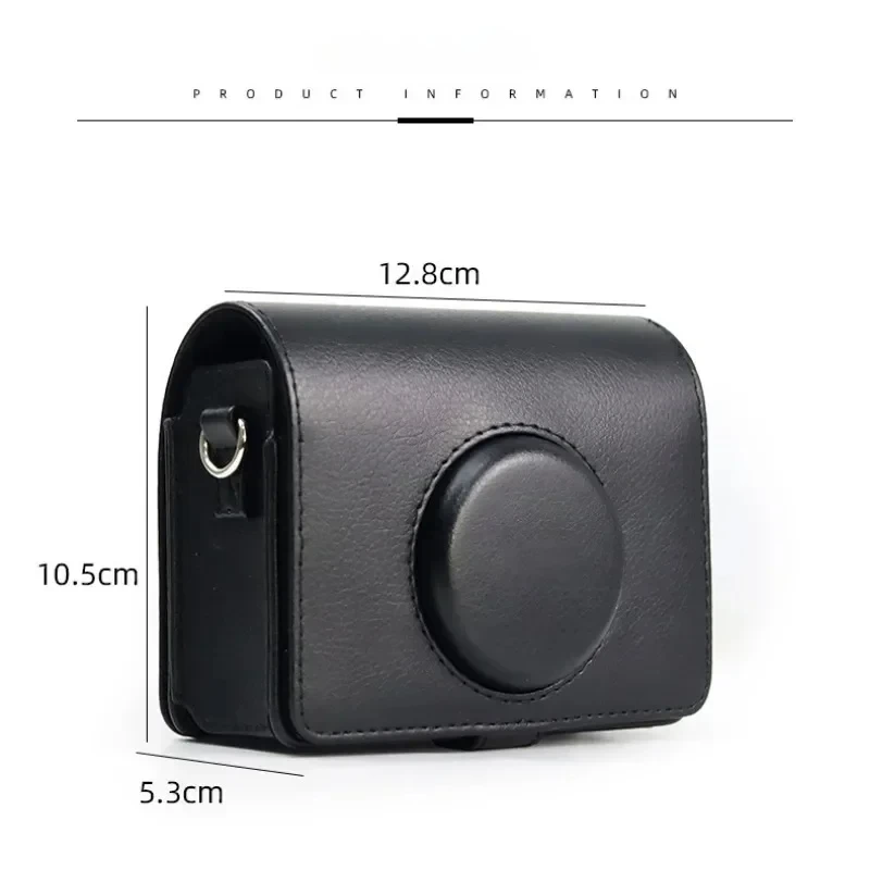 For Fujifilm Instax Mini EVO PU Leather Camera Case Protective Carry Bag Cover with Shoulder Strap Storage Bag